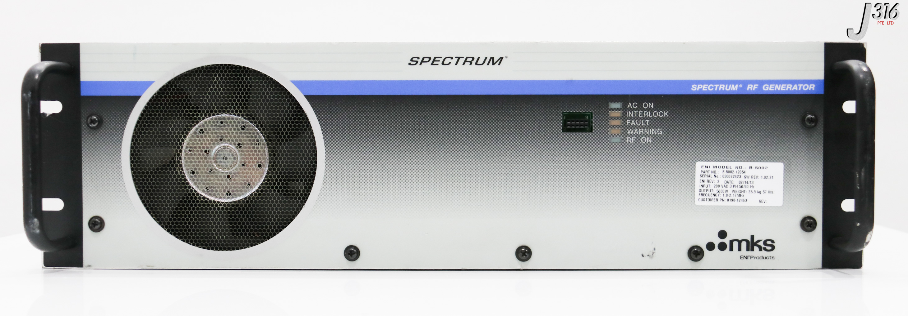 イメージ 33219 MKS / ENI RF GEN, SPECTRUM B-5002, 5000W, 1.8-2.17MHZ B-5002